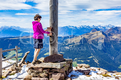 Hiking at Astjoch in South Tyrol