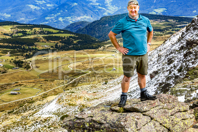 Hiking at Astjoch in South Tyrol