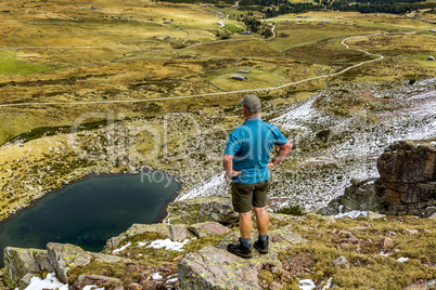 Hiking at Astjoch in South Tyrol