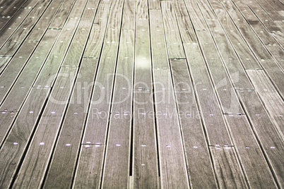 patterned wooden footpath