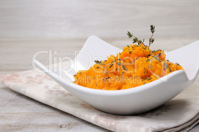 Baked pumpkin with thyme