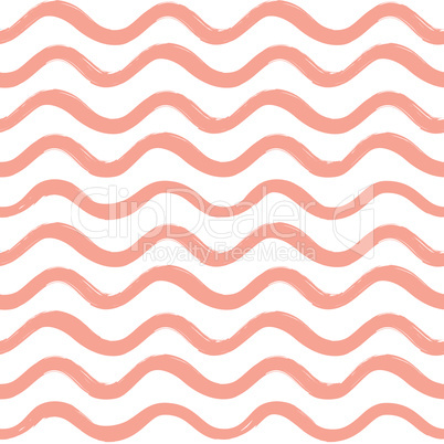 Abstract wave seamless pattern. Wavy line stripe background.