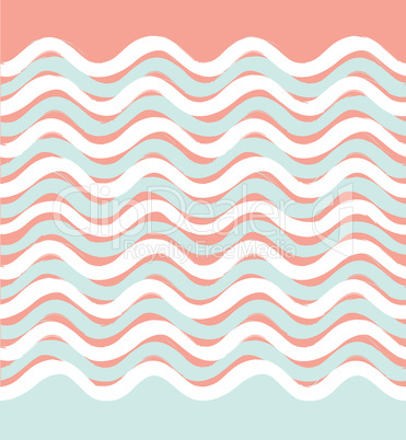 Abstract wave seamless pattern. Wavy geometric background.