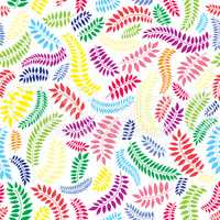 Floral leaves seamless pattern. Nature ornamental background
