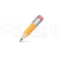 Pencil isolated with shadow on white background