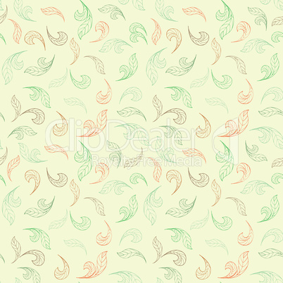 Floral seamless pattern. Leaf background. Flourish garden texture
