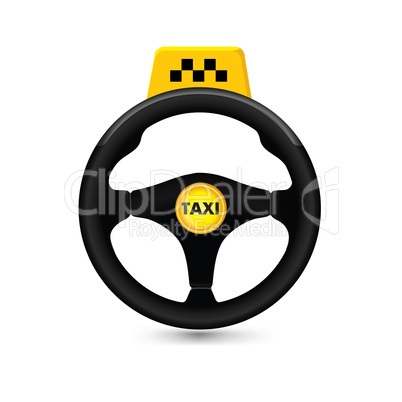 Taxi car sign. Car wheell icon. Vector