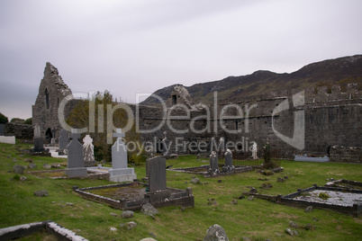 Ruins of Murrisk Abbey, County Mayo, Ireland