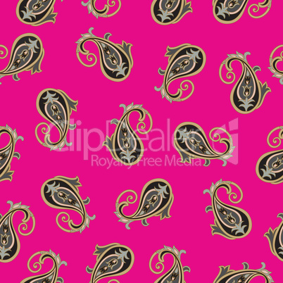 Floral pattern. Flourish oriental ethnic background. Arabic orna