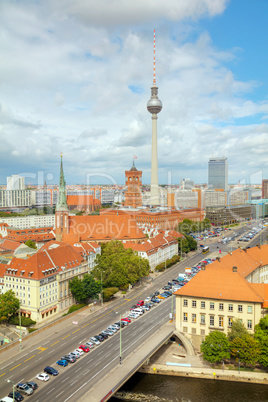 Aerial overview of Berlin