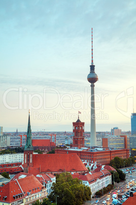 Aerial overview of Berlin