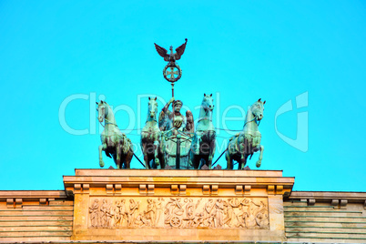 Quadriga on top of the Brandenburger tor