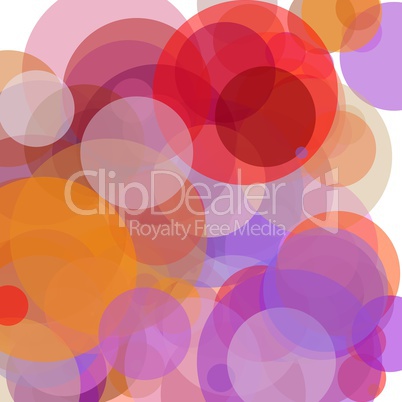 Abstract red orange brown violet circles illustration background