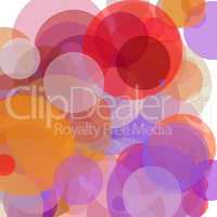 Abstract red orange brown violet circles illustration background
