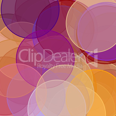 Abstract red orange brown violet circles illustration background