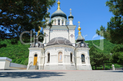 Foros Church in Crimea Ukraine on a summer day