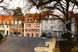 Bunte Häuser im Zentrum von Donaueschingen