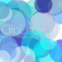 Abstract blue circles illustration background