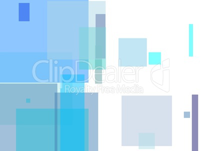 Abstract blue squares illustration background