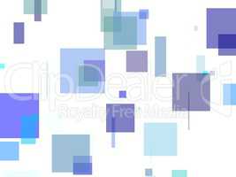 Abstract blue squares illustration background