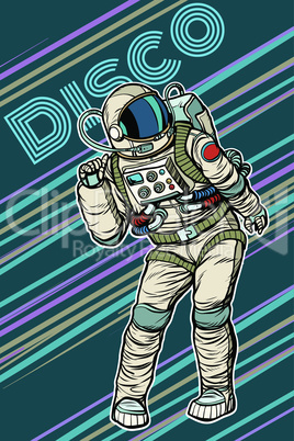 Astronaut dancing disco funny