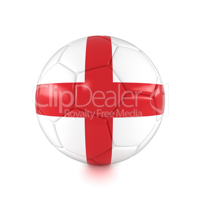 3d render - Russia 2018 - Football with England flag