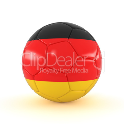 3d render - Russia 2018 - Football with Germany flag