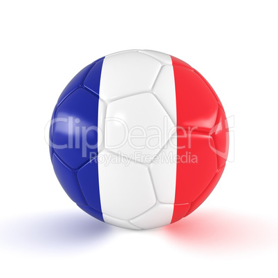 3d render - Russia 2018 - Football with France flag