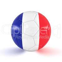 3d render - Russia 2018 - Football with France flag