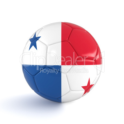 3d render - Russia 2018 - Football with Panama flag