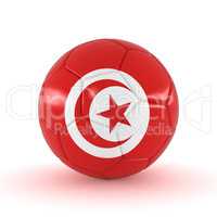 3d render - Russia 2018 - Football with Tunisia flag