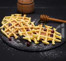 baked Belgian waffles