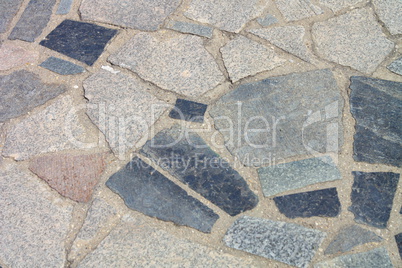 granite floor at dry sunny day