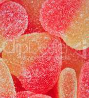 many Multicolor Fruit Jelly