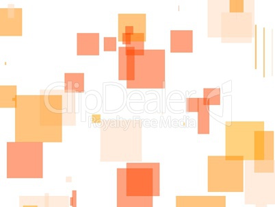 Abstract orange squares illustration background