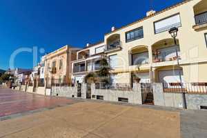 Village Calella de Palafrugell (Costa Brava, Spain) in wintertime