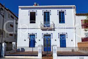 Typical house in a small village Calella de Palafrugell (Costa Brava, Spain)