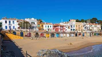 Village Calella de Palafrugell (Costa Brava, Spain) in wintertime