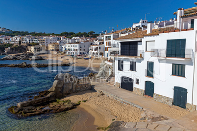 Village Calella de Palafrugell (Costa Brava, Spain) in wintertime