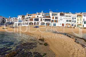 Village Calella de Palafrugell (Costa Brava, Spain) in wintertime