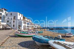 Village Calella de Palafrugell (Costa Brava, Spain) in wintertime