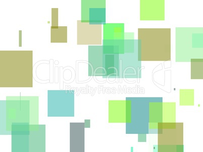 Abstract green squares illustration background