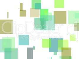 Abstract green squares illustration background