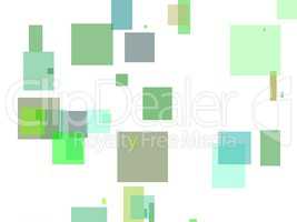 Abstract green squares illustration background