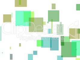 Abstract green squares illustration background