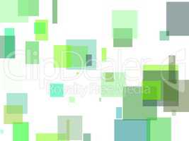 Abstract green squares illustration background