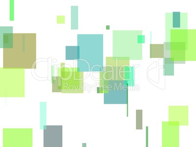 Abstract green squares illustration background