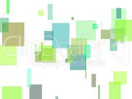 Abstract green squares illustration background