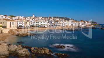 Village Calella de Palafrugell (Costa Brava, Spain) in wintertime