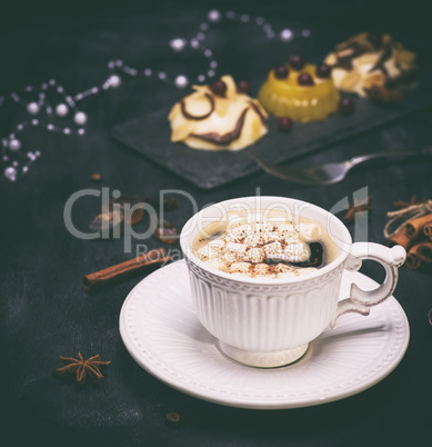 white ceramic cup with coffee